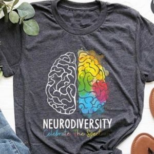 Embrace Neurodiversity Celebrate the Spectrum Brain Autism T-Shirt